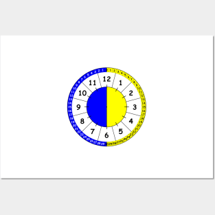 Clock for teaching the time  V1 Posters and Art